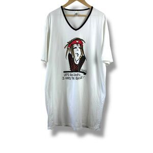 Emerson Street Clothing One Size Sleep Tee‎ Shirt Dress Lets Go Shopping Novelty
